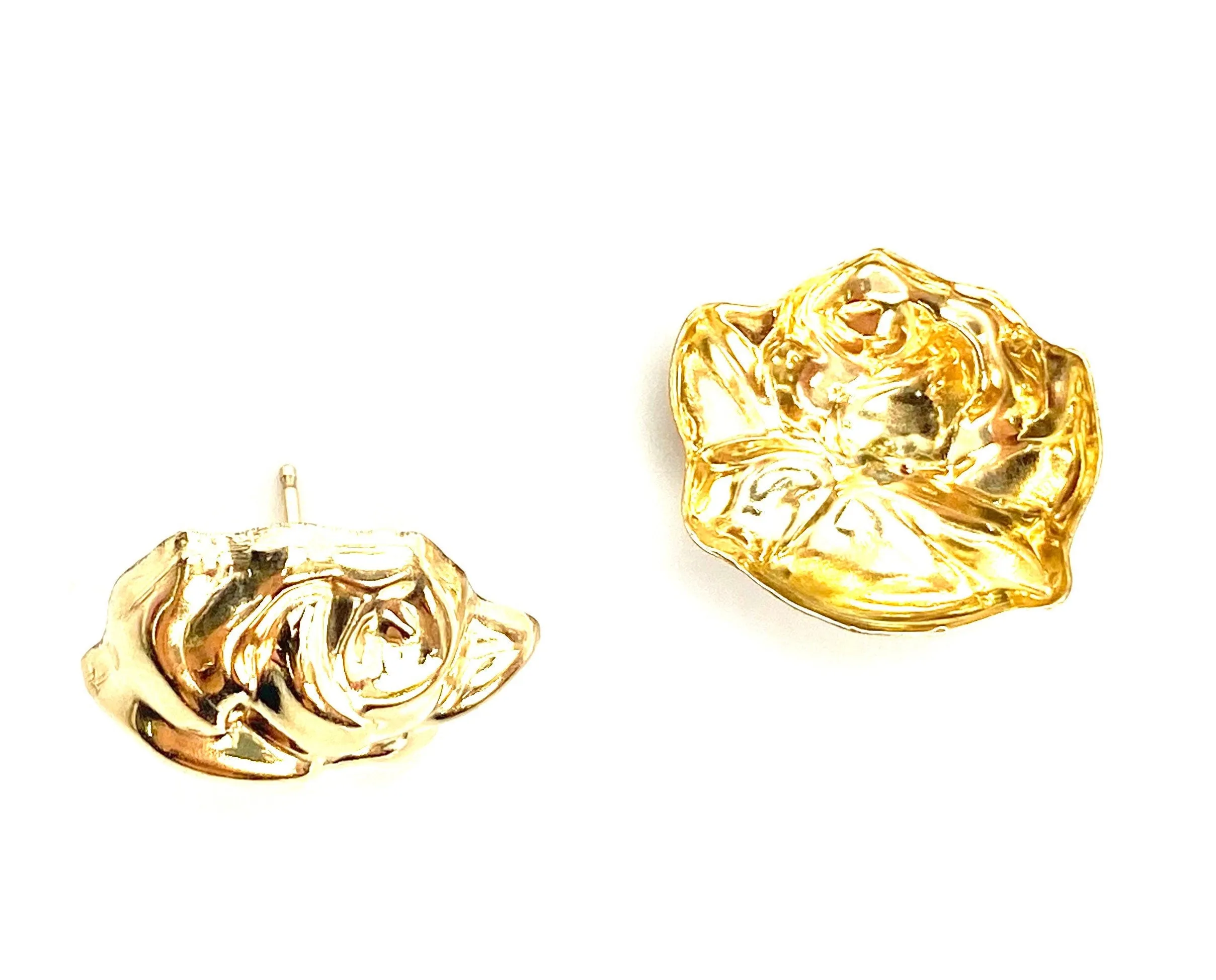 14KGF Rose Studs , Sku#T78-1/2