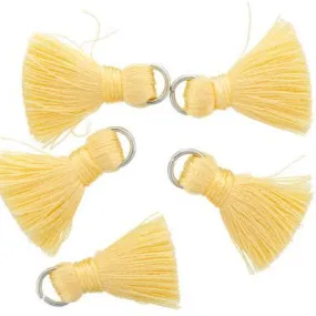 20mm Yellow Fabric Tassel (5 Pieces)