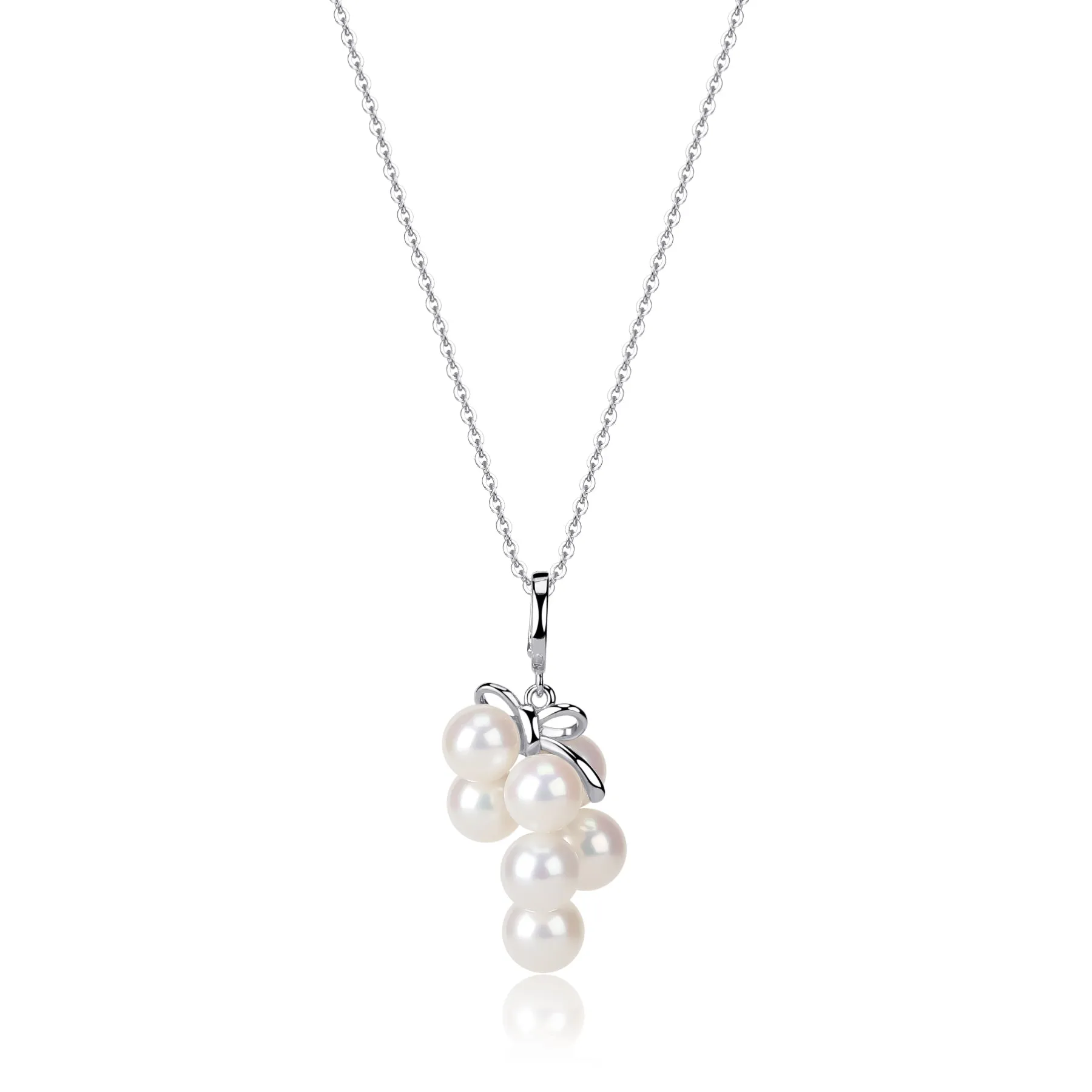 5-6mm Akoya Pearls Grapes Pendant & Earrings Set