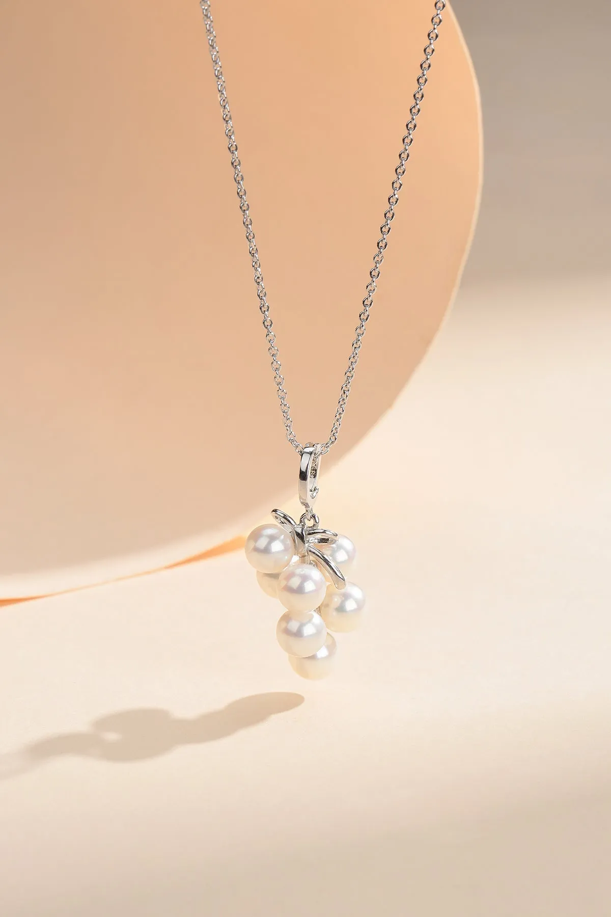 5-6mm Akoya Pearls Grapes Pendant & Earrings Set