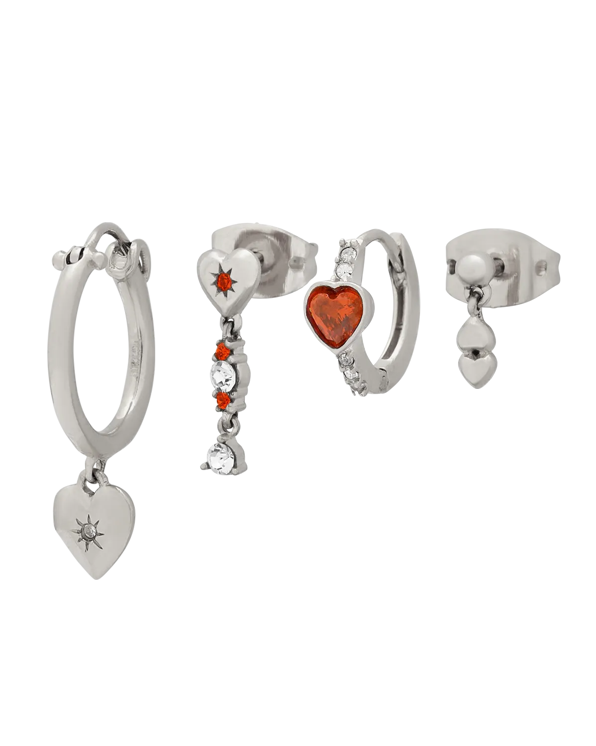Aiko Hoops Set - Sterling Silver