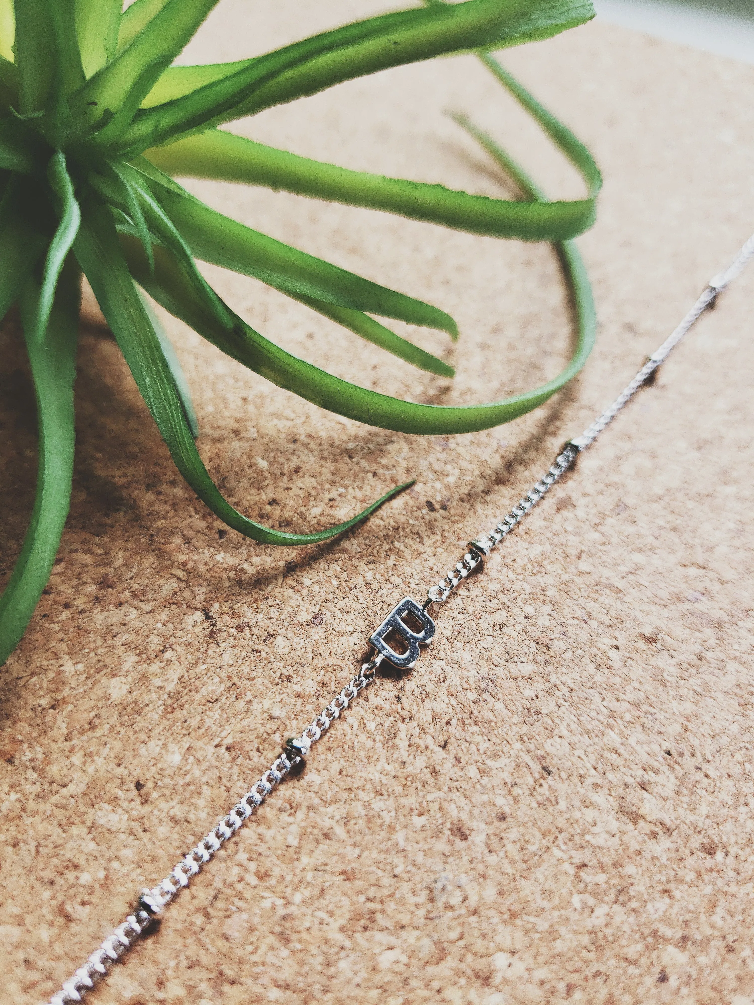B Initial Bracelet