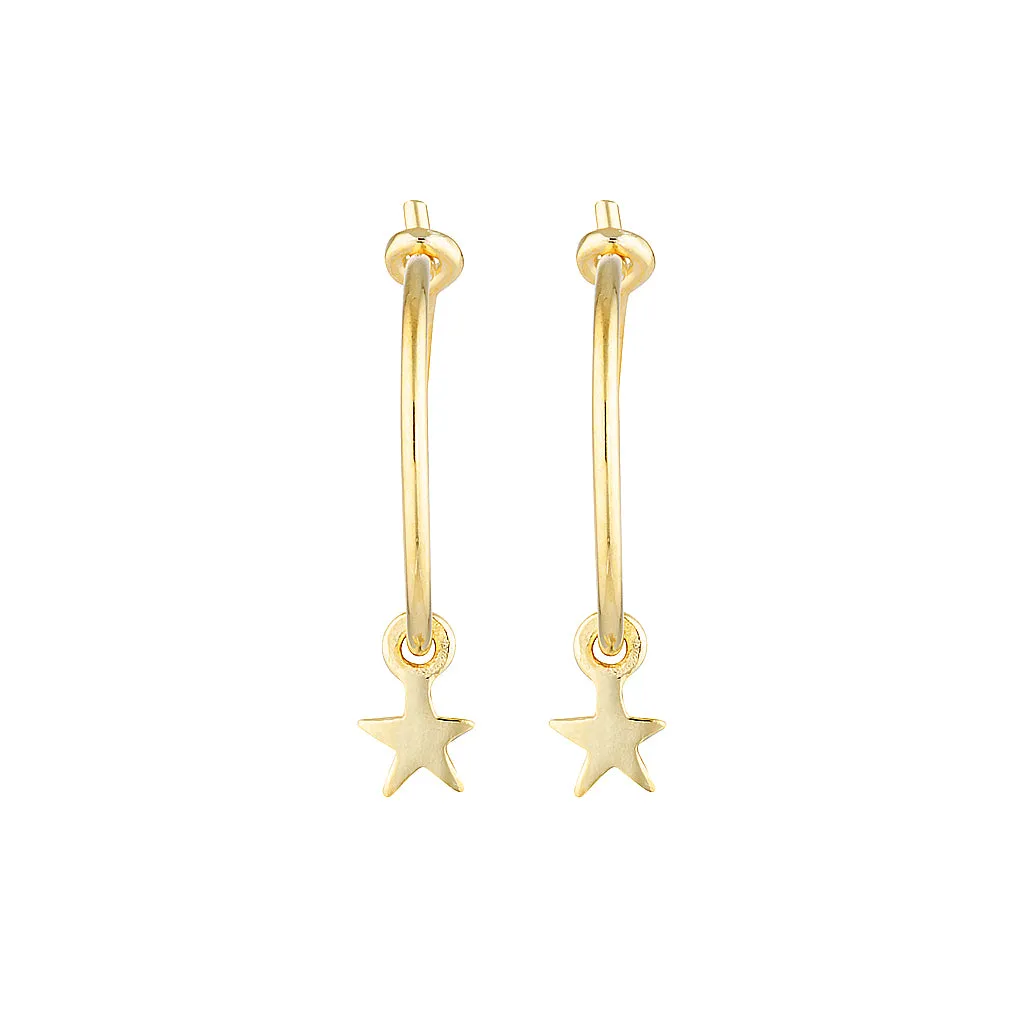 Baby Star Hoops - Gold