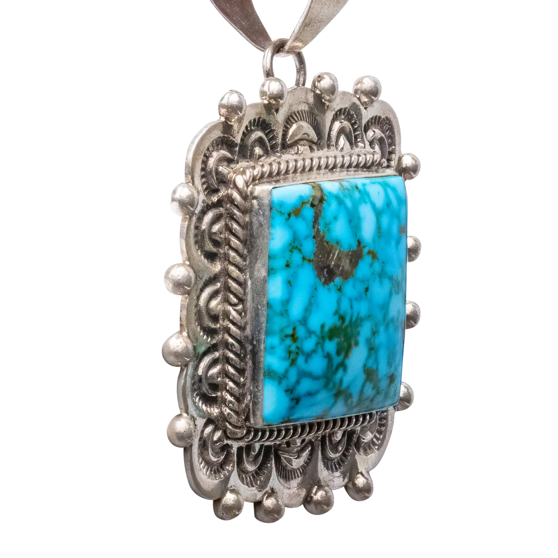 Birdseye Kingman Turquoise Pendant | Ella Linkin