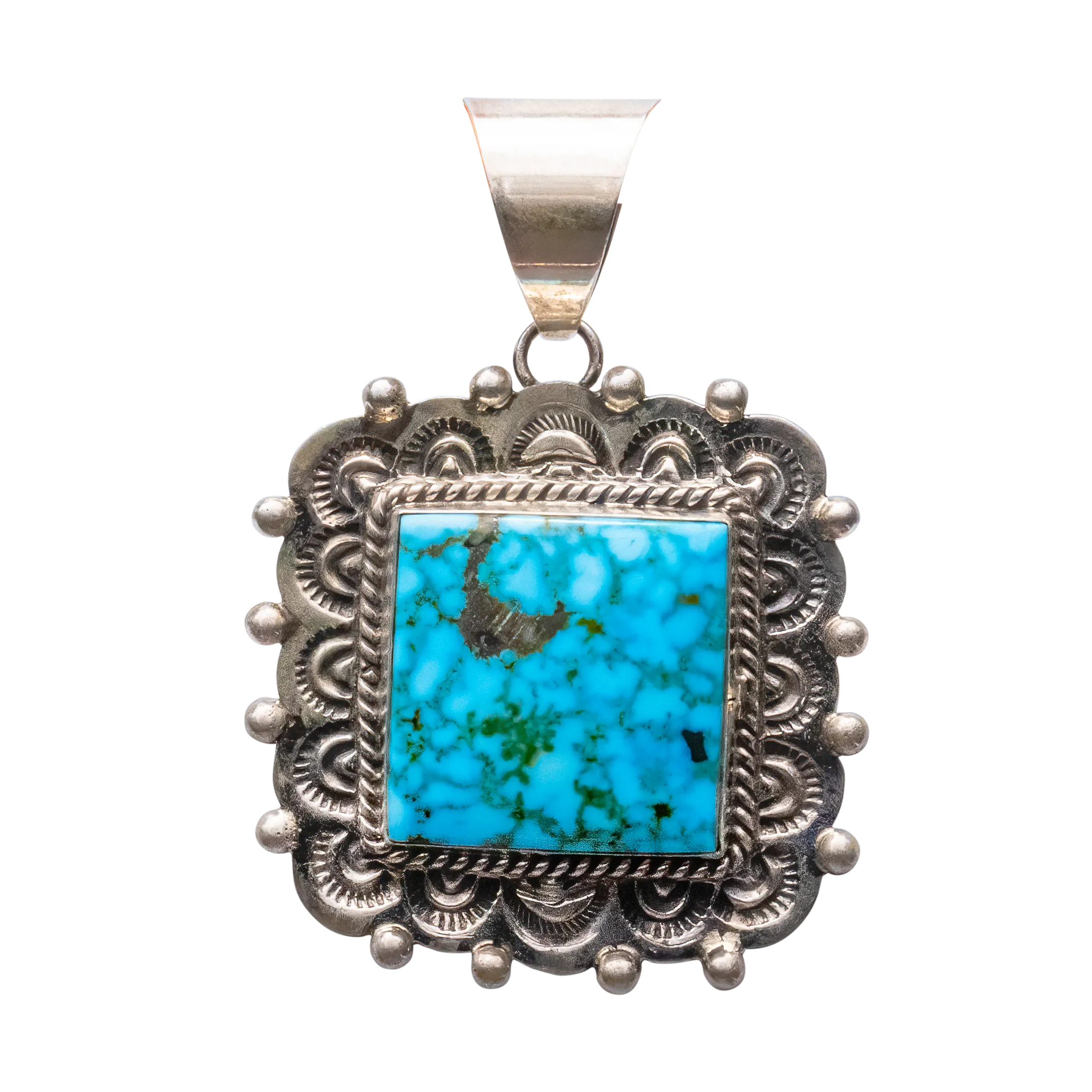 Birdseye Kingman Turquoise Pendant | Ella Linkin