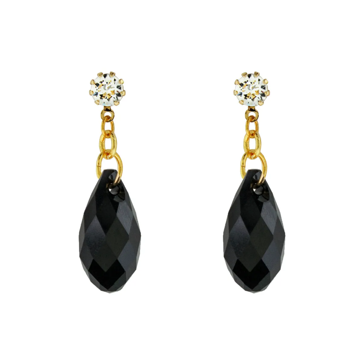 Briolette Crystal Drop Earrings