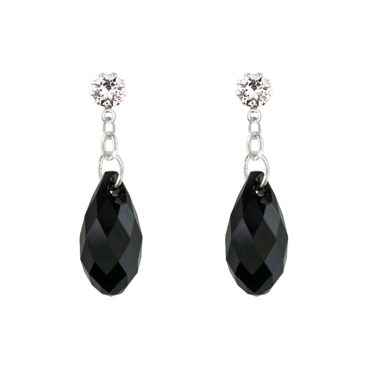 Briolette Crystal Drop Earrings
