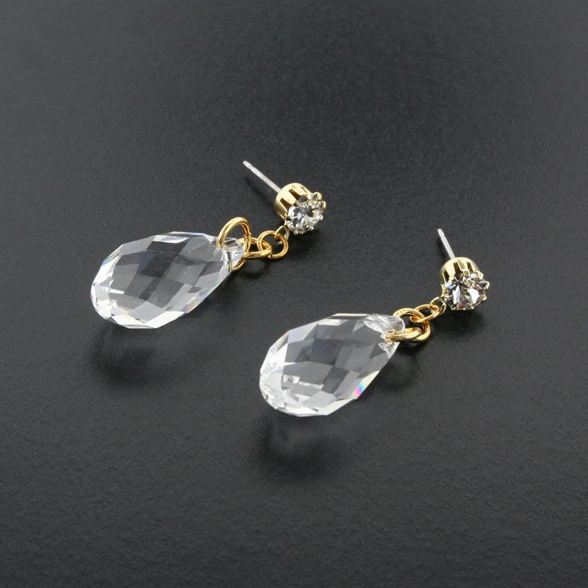 Briolette Crystal Drop Earrings