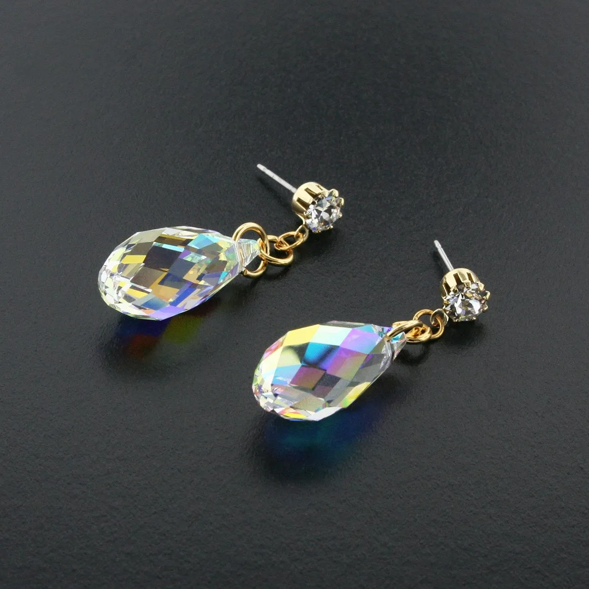 Briolette Crystal Drop Earrings
