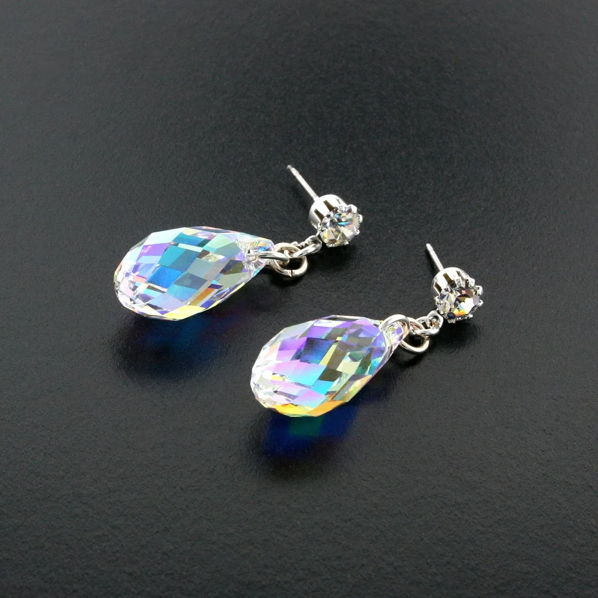 Briolette Crystal Drop Earrings