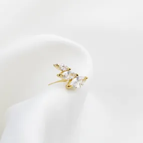 Delicate Marquise Diamonds Stud