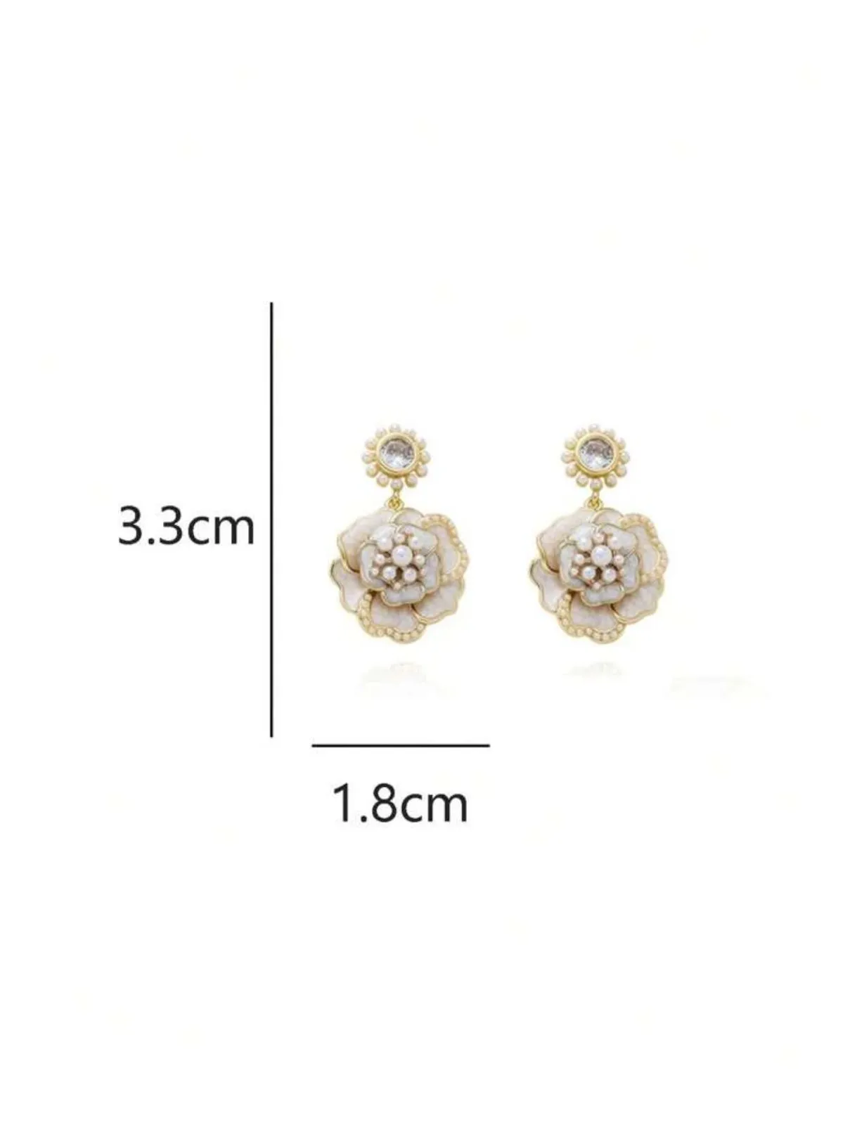 Eternal White Blossom Earrings