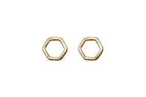 Geo Hexagon Stud