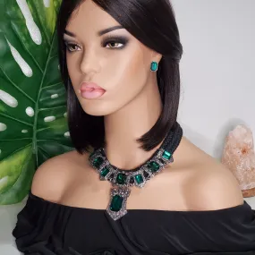Green Armor Jewelry Set