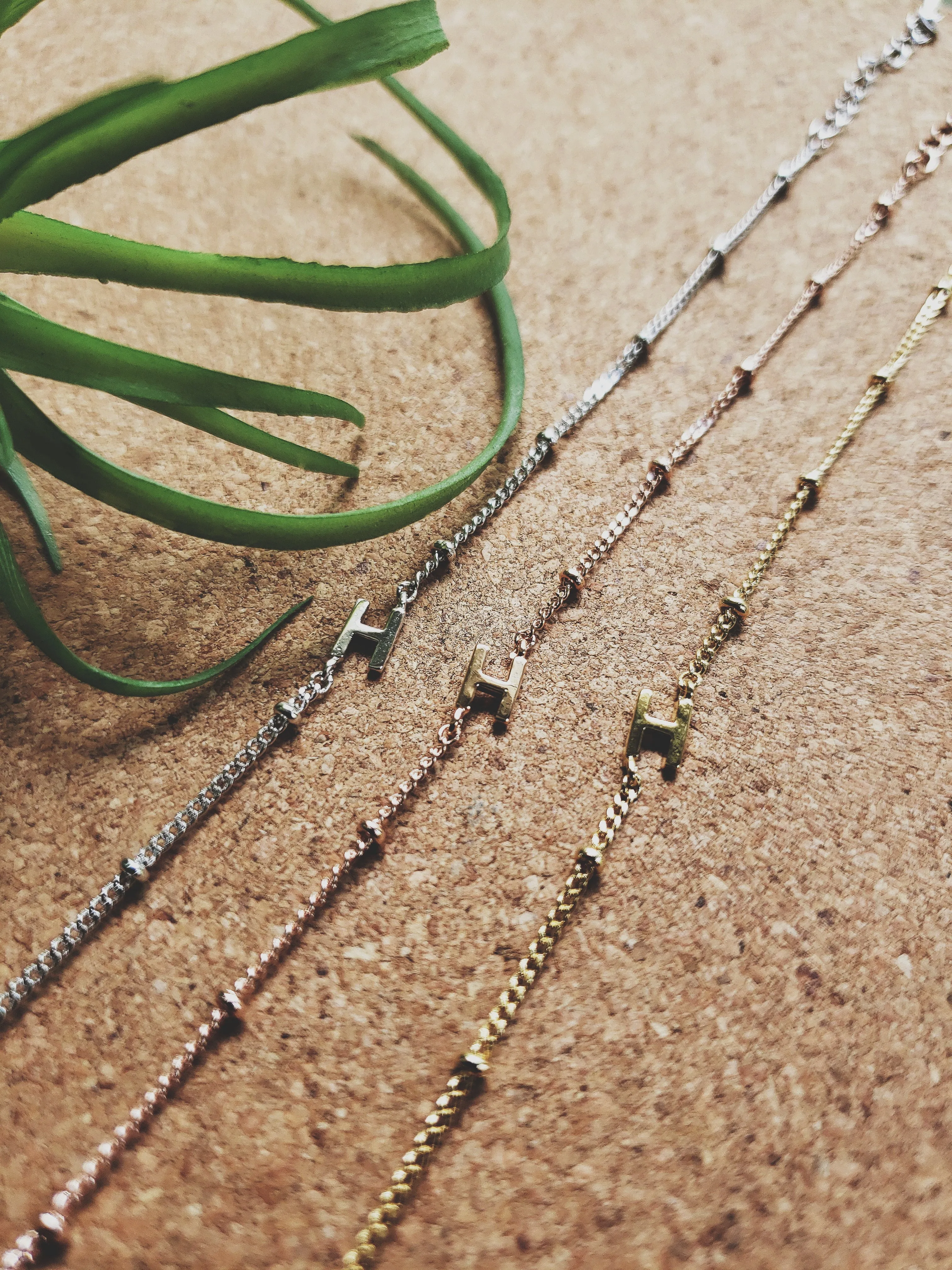 H Initial Bracelet