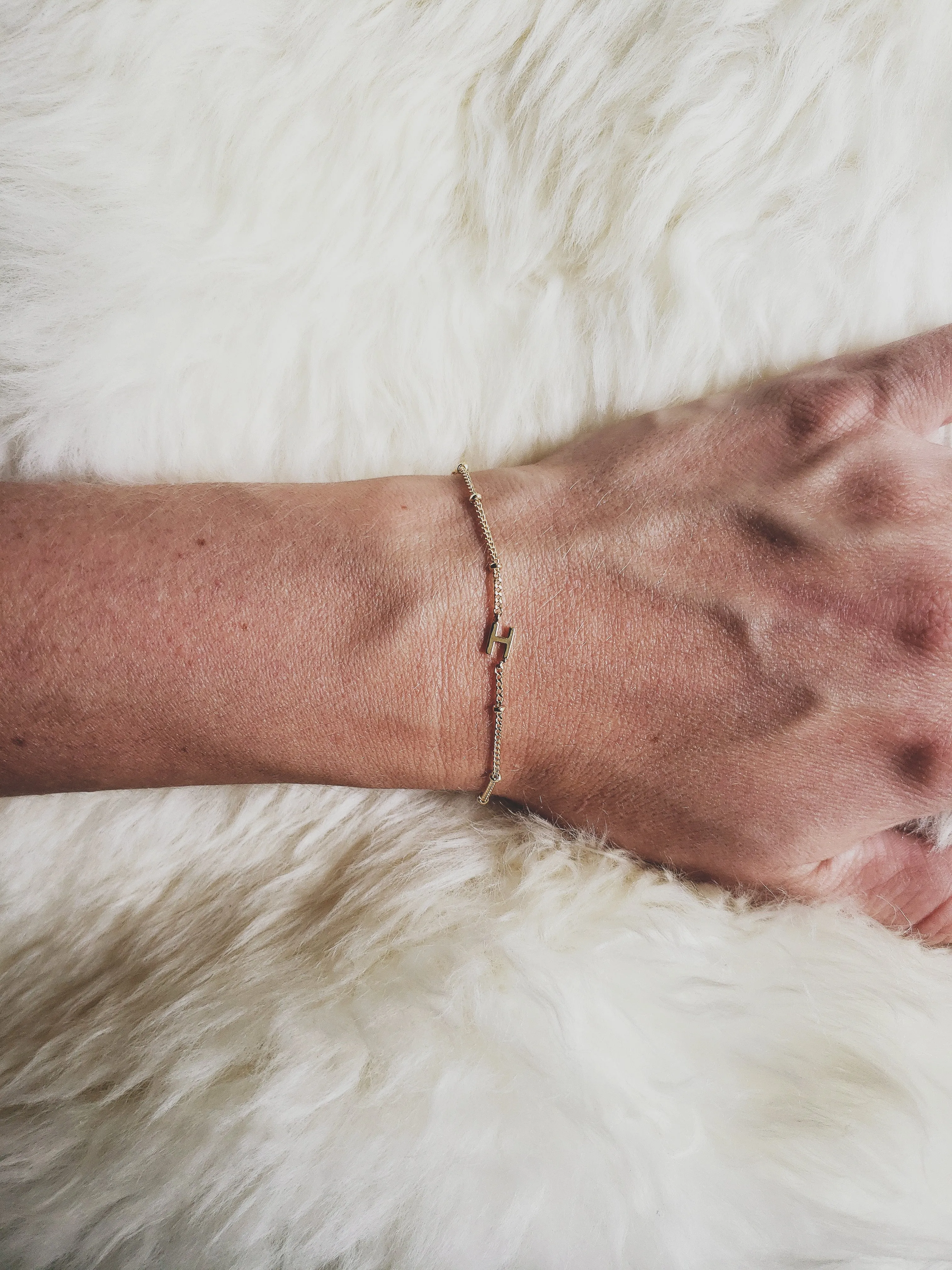 H Initial Bracelet
