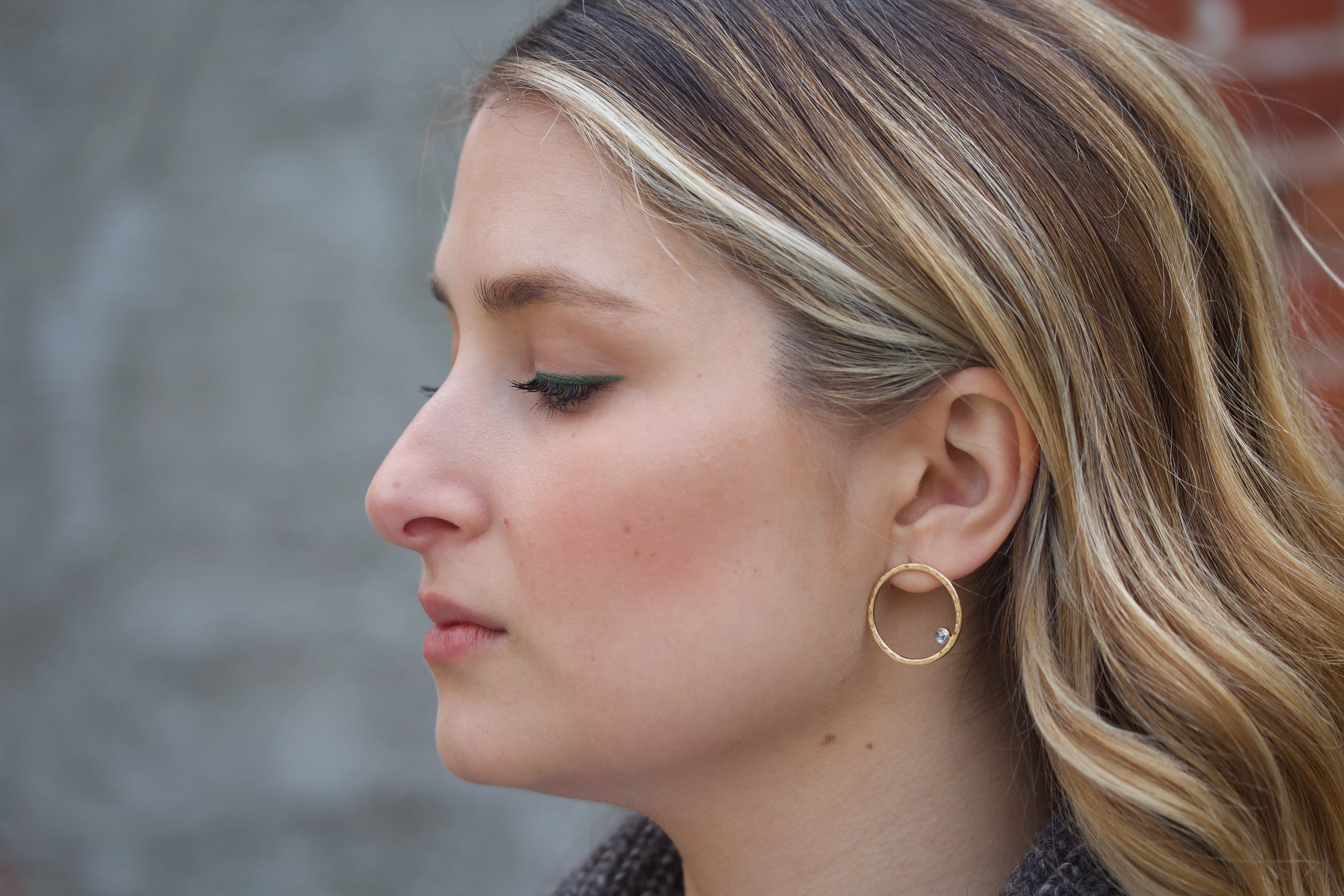 Halo Hoops with Rose Cut Diamonds