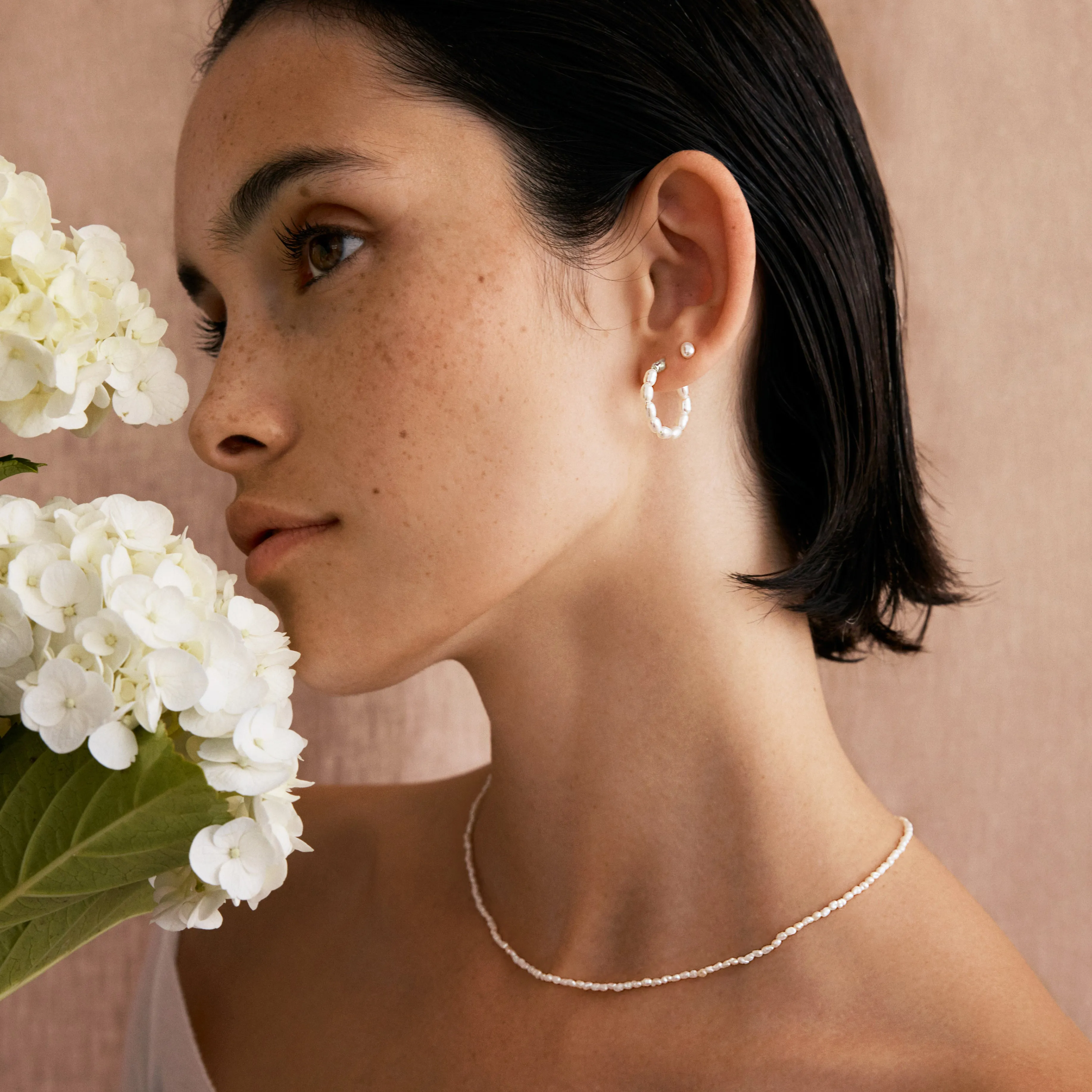 Mini Pearl Stud - Single - Silver
