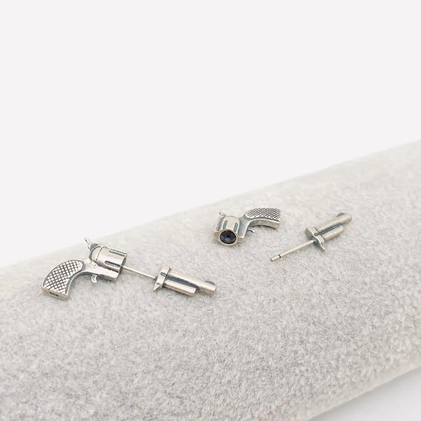 Miniature Pistol Ear Studs