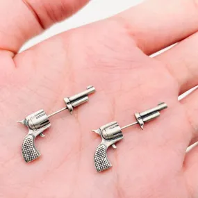 Miniature Pistol Ear Studs