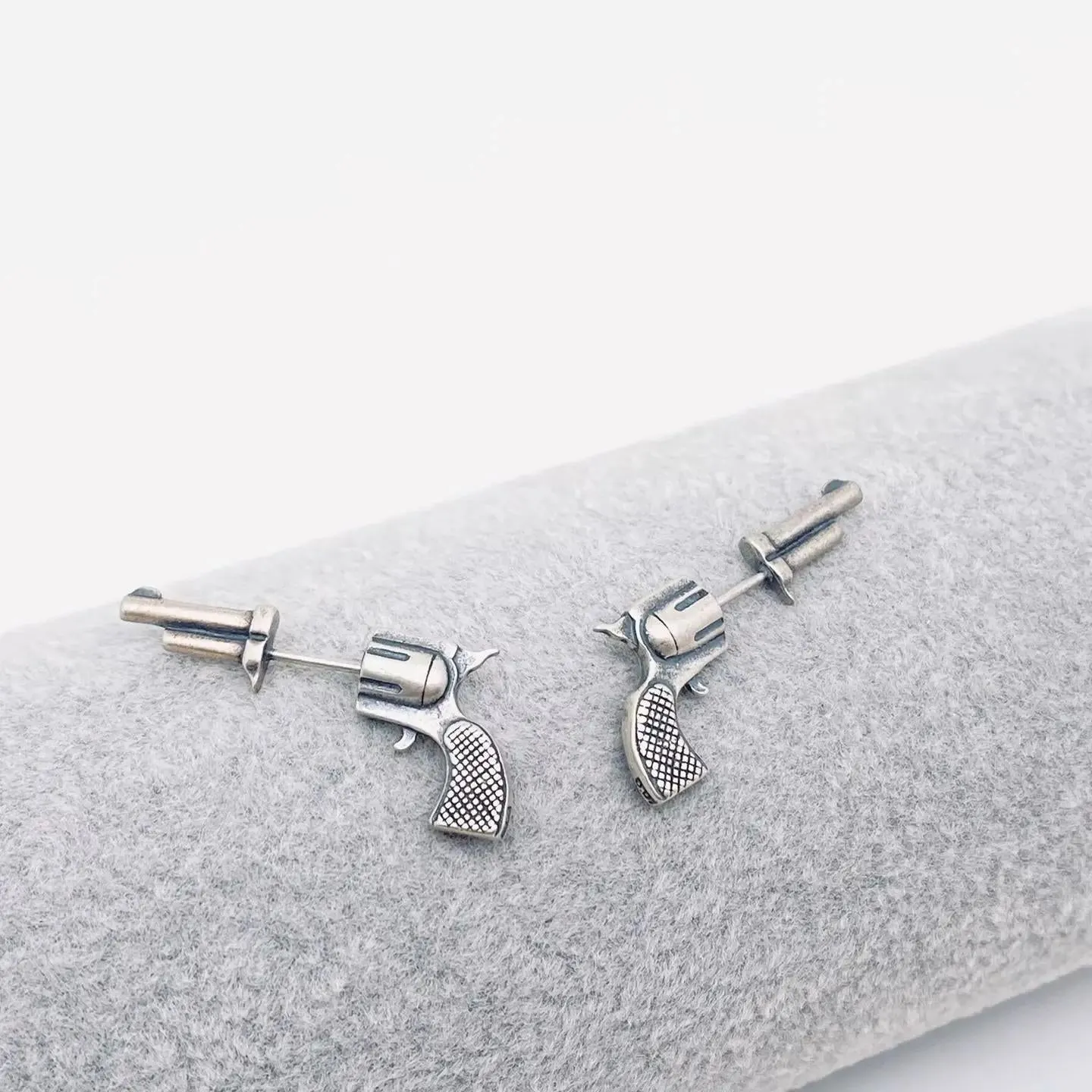 Miniature Pistol Ear Studs