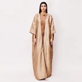 PEARL DROPS ON GOLD ABAYA