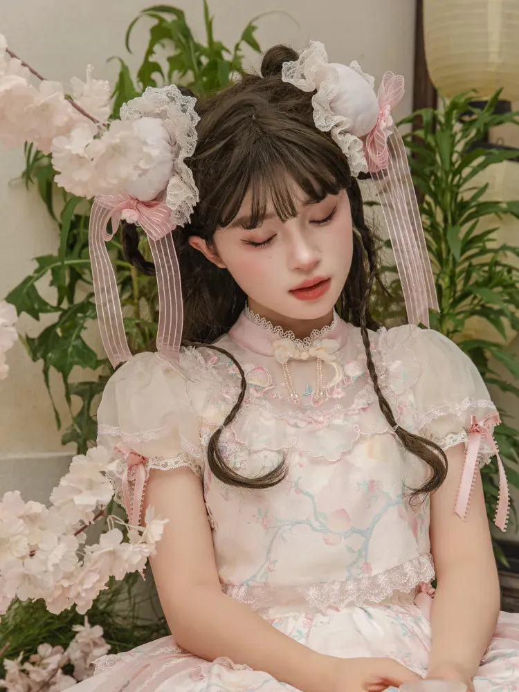 Pink Han Lolita Hairclip