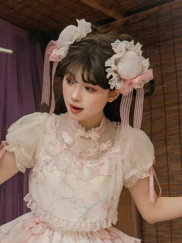 Pink Han Lolita Hairclip