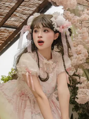 Pink Han Lolita Hairclip