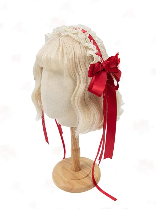 Pink / Yellow / Blue //Red / White Ribbon Bowknot Hairband