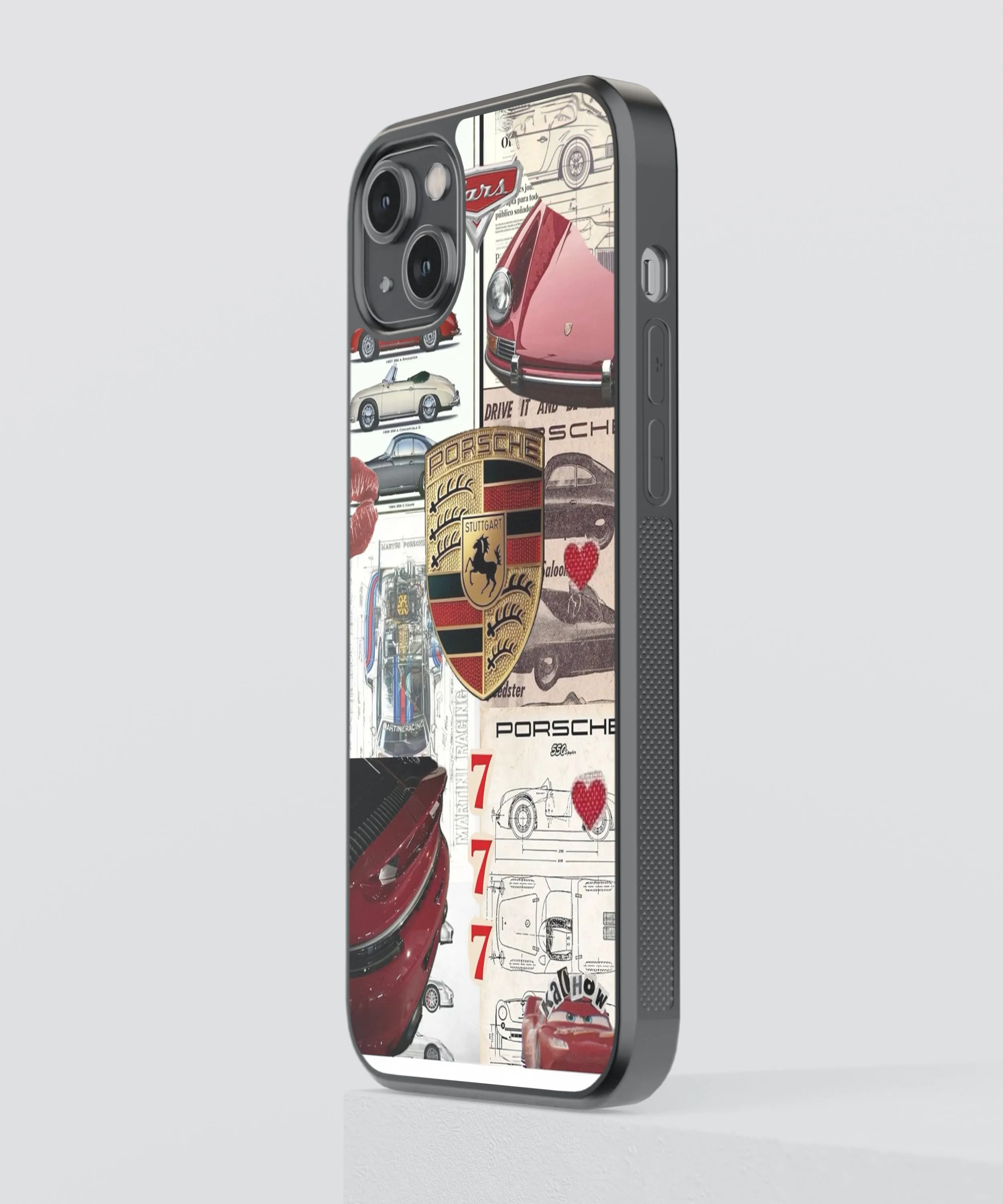 Porsche Aesthetic Glass Phone Case Cover