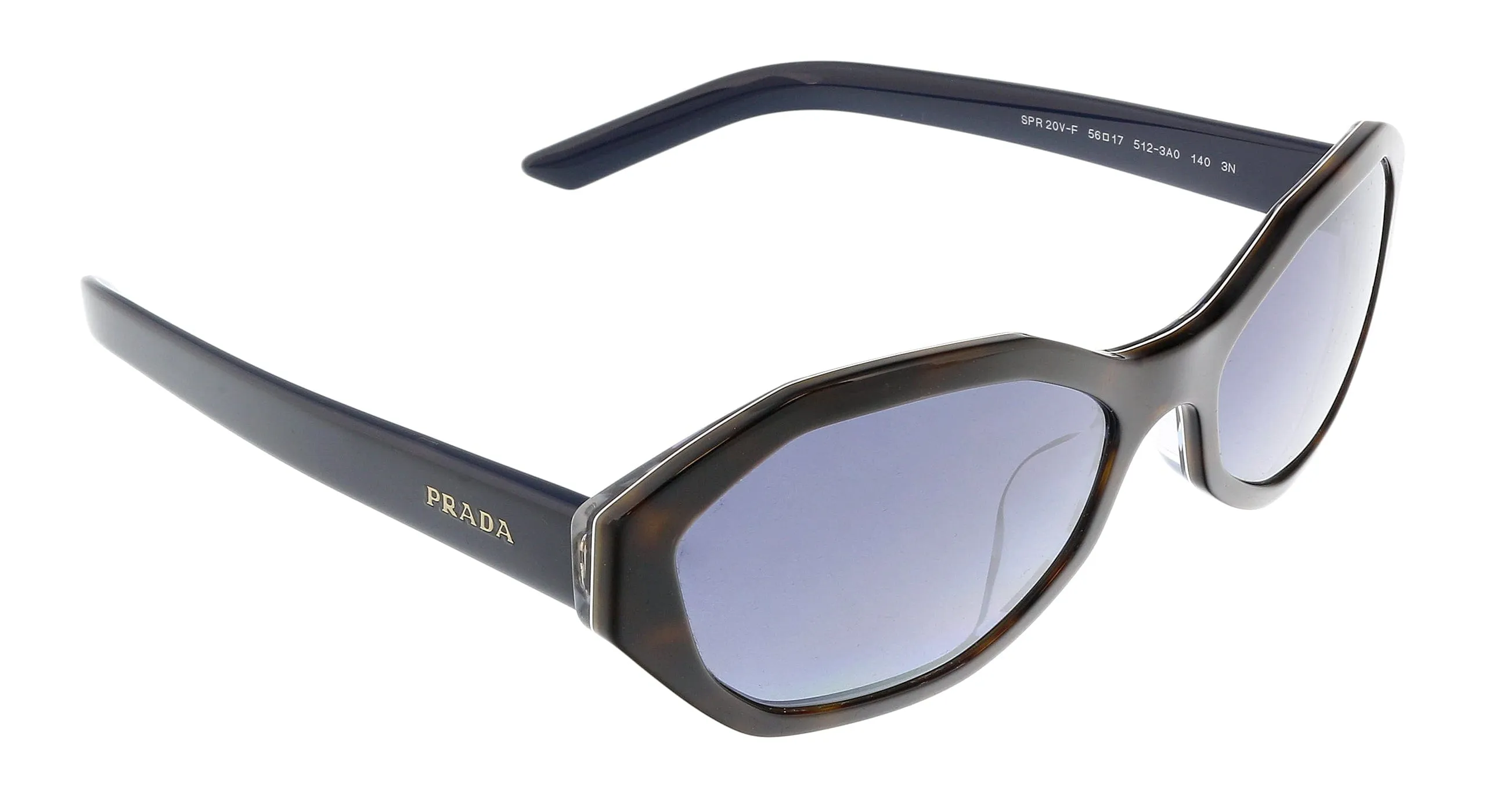 Prada 0PR 20VSF 5123A0 Conceptual Havana  Oval Sunglasses