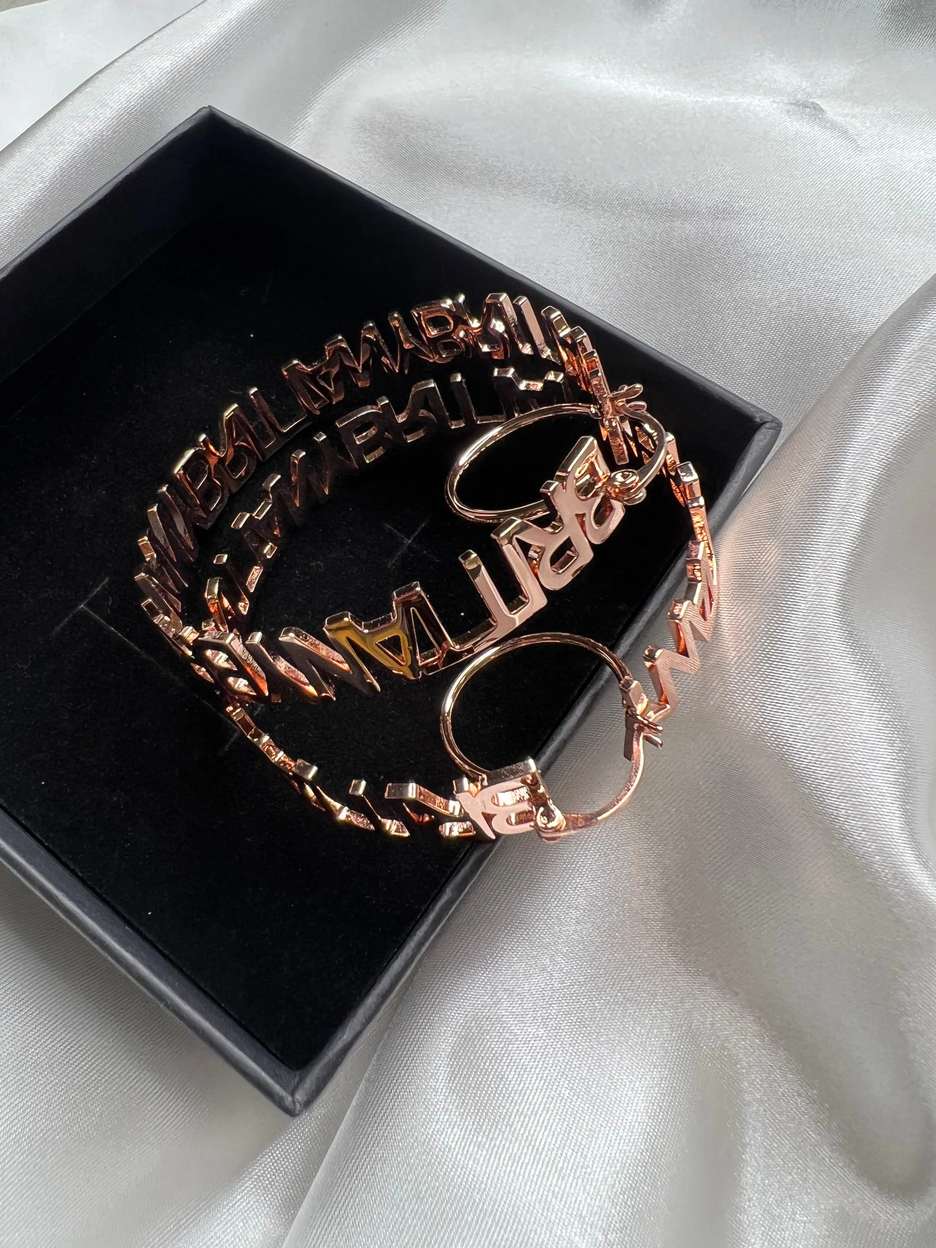 Signature Custom Name Hoops