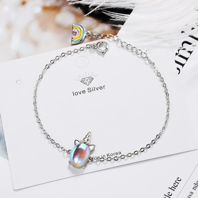 Silver Unicorn Bracelet