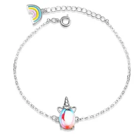 Silver Unicorn Bracelet