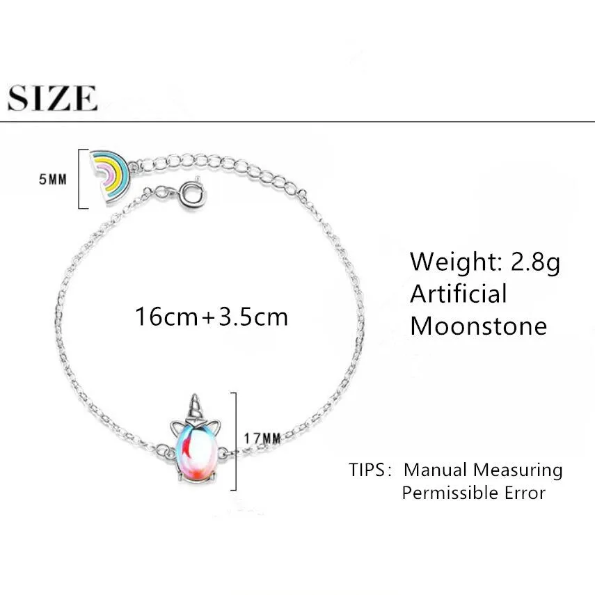 Silver Unicorn Bracelet