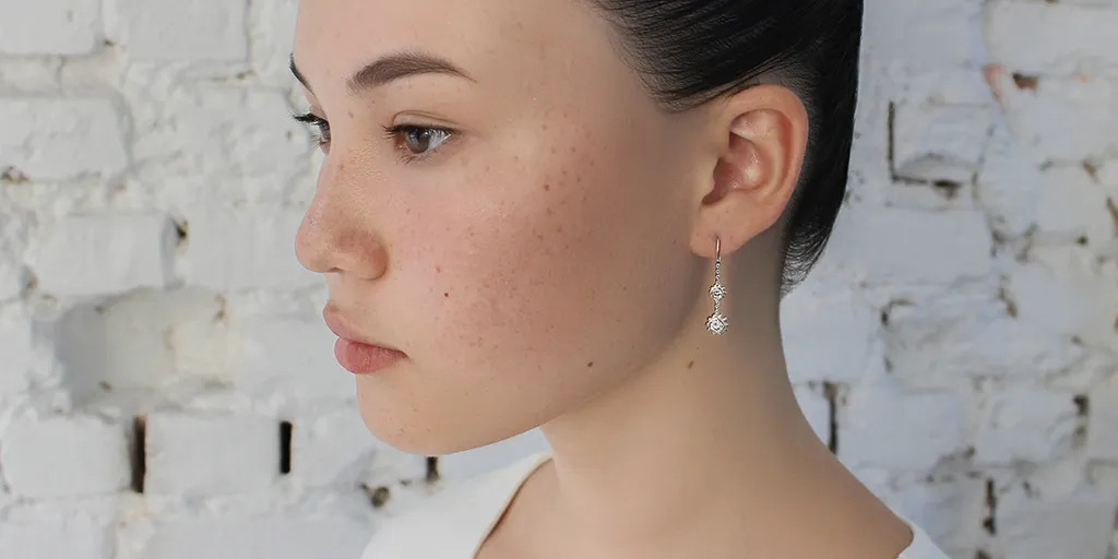 Skull Double Drop	Earrings