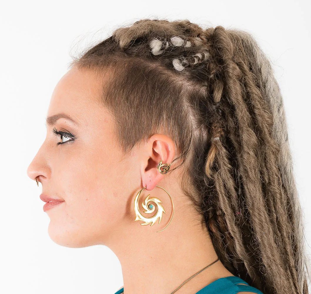 Sonic Spiral Earrings