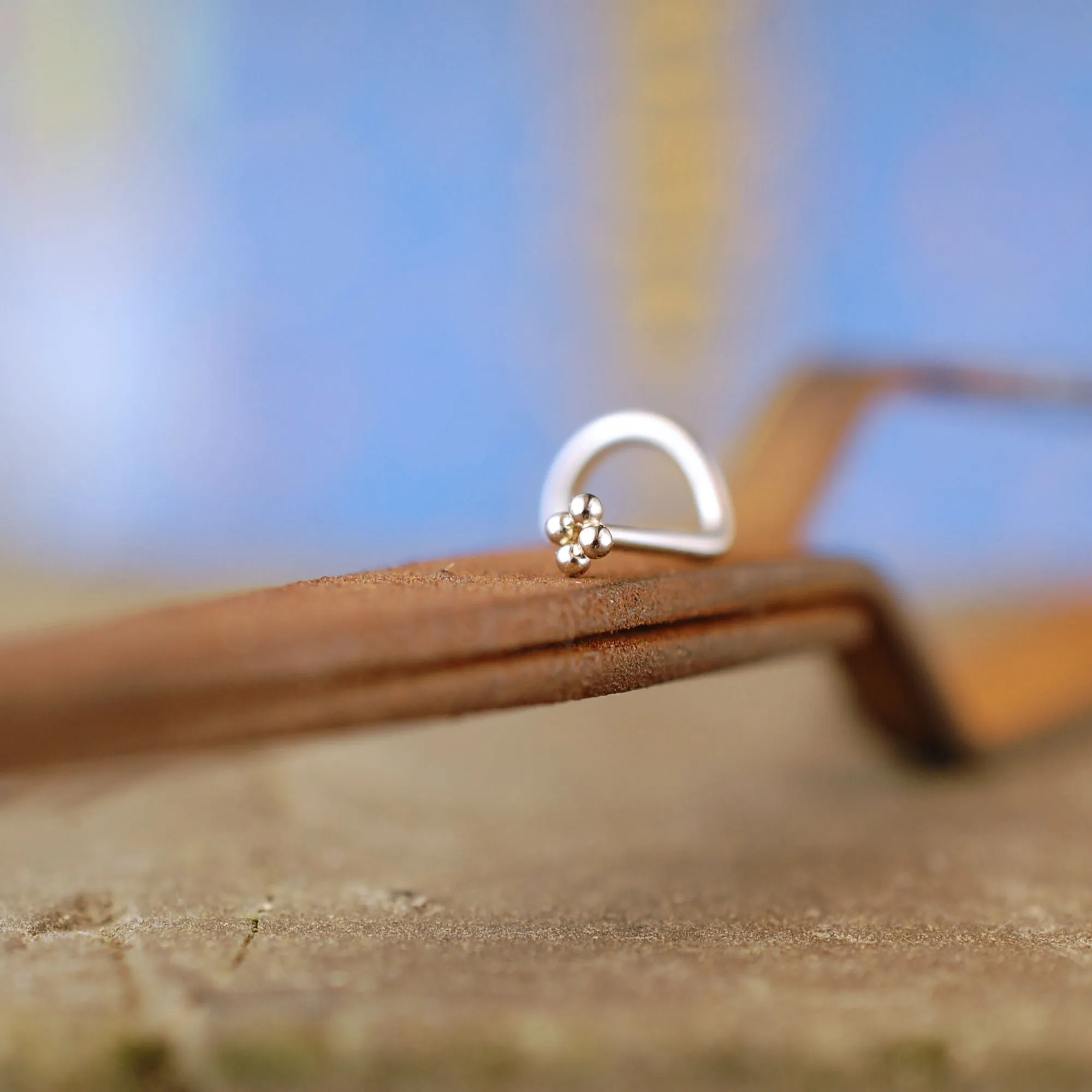 Tiny Silver Nose Stud