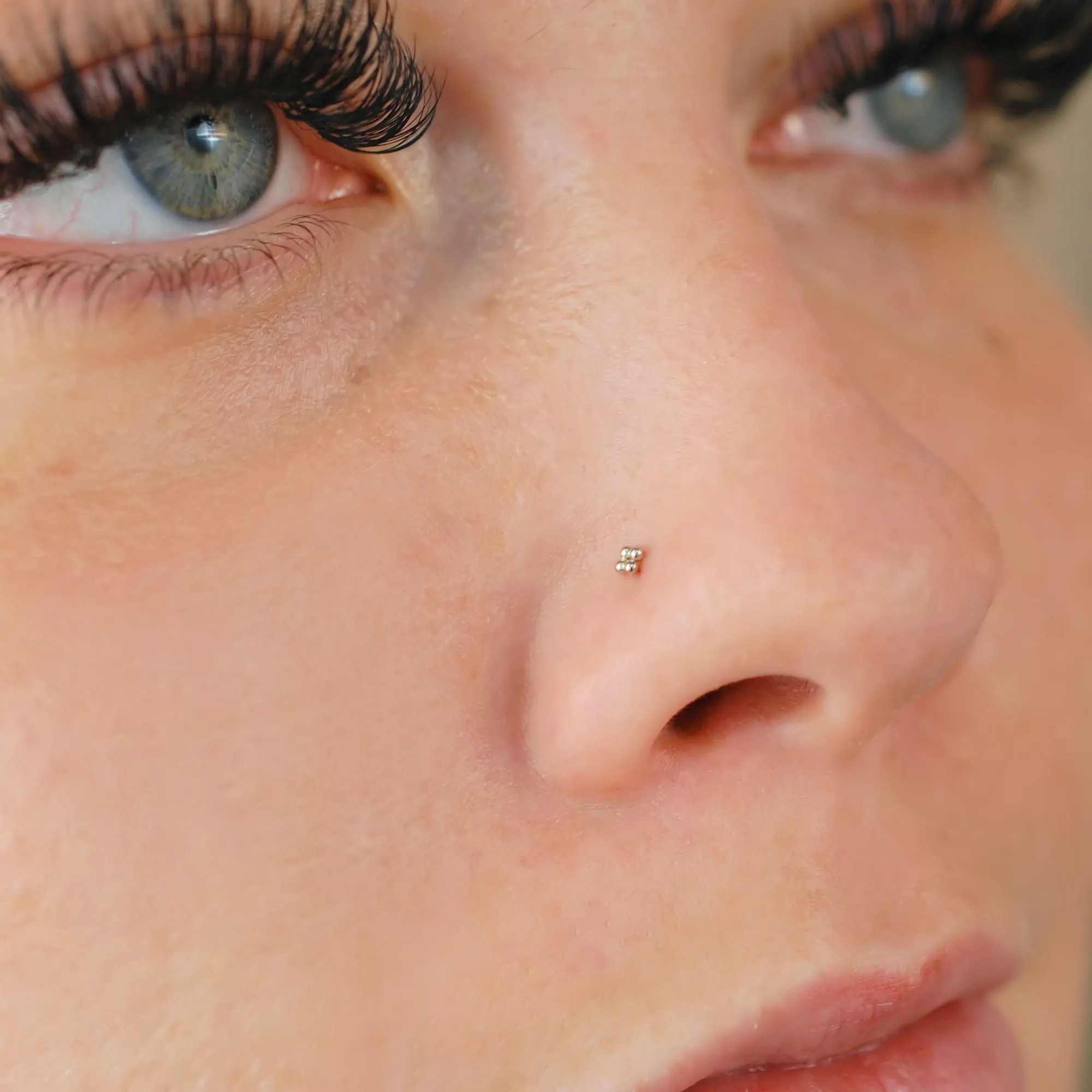 Tiny Silver Nose Stud