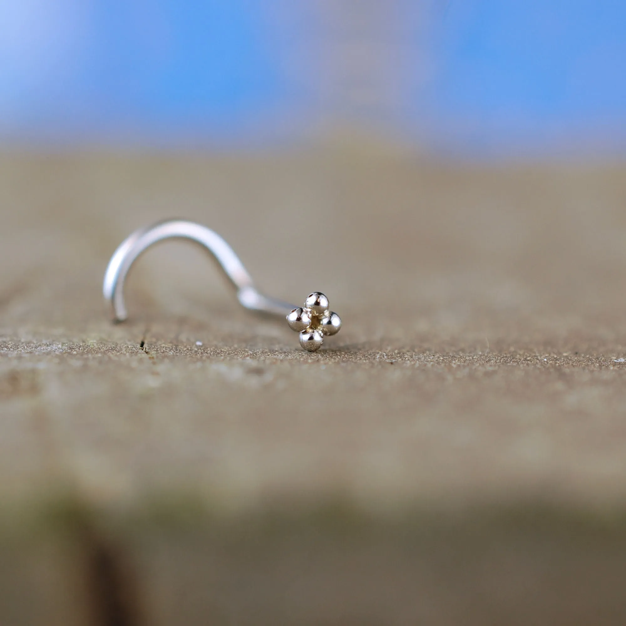Tiny Silver Nose Stud