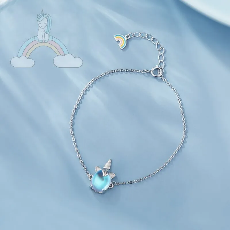 Unicorn Silver Bracelet